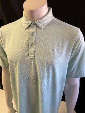 Nice mens mint green large Travis Mathew golf polo